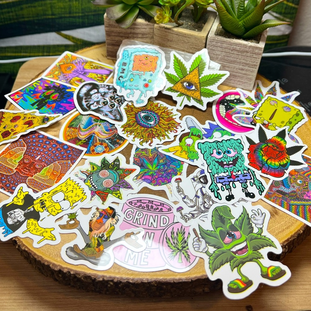 Lot of 420 Friendly Stickers (23)